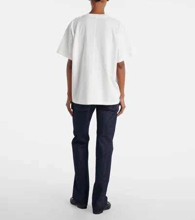 The Row Isha Oversize Cotton Jersey T-shirt In White