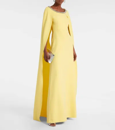 Safiyaa Embellished Gown In Yellow