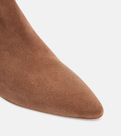 Gabriela Hearst Clayton Ankle Boot In Dark Camel Suede In Brown