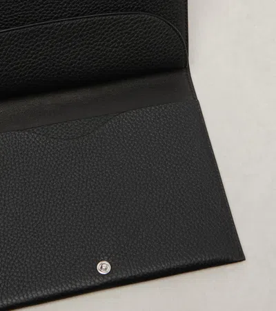 The Row Leather Pouch In Black