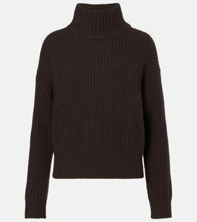 Lisa Yang Julina Cashmere Turtleneck Sweater In Brown