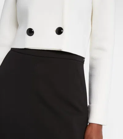 Dorothee Schumacher Sharp Ambition Wool-blend Jacket In White