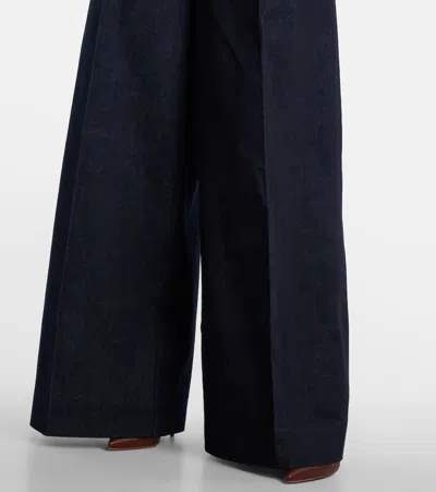 Zimmermann Denim Hypnotic Wide-leg Jeans In Blue