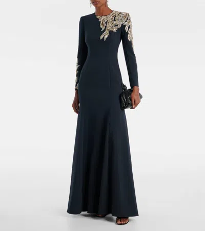 Jenny Packham Honor Embellished Gown In Gray
