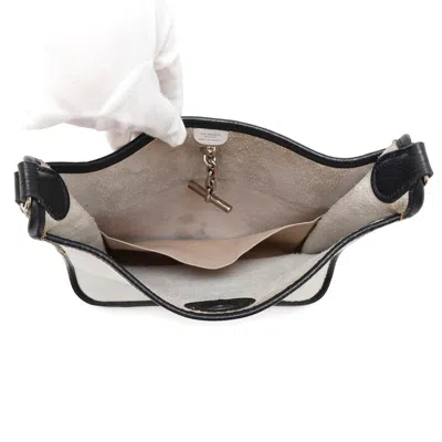 Pre-owned Hermes Vespa Black White Taurillon Clemence Leather Shoulder Bag ()