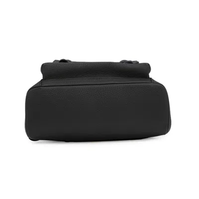 Pre-owned Louis Vuitton Black Noir Leather Backpack ()
