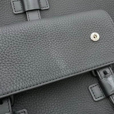 Pre-owned Louis Vuitton Black Noir Leather Backpack ()