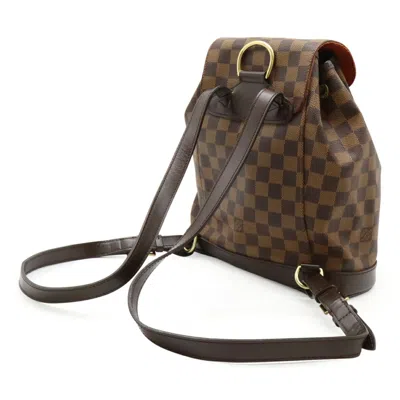 Pre-owned Louis Vuitton Brown Damier Canvas Pvc Backpack Shoulder Bag ()