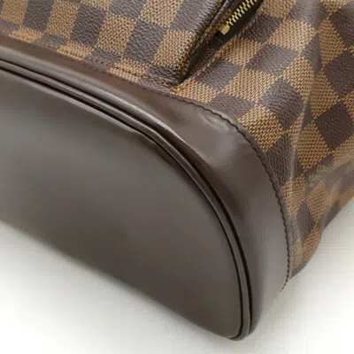Pre-owned Louis Vuitton Brown Damier Canvas Pvc Backpack Shoulder Bag ()