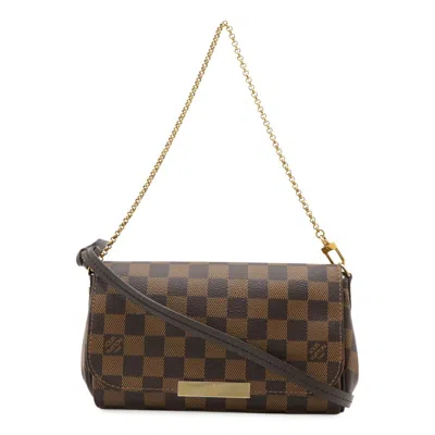 Pre-owned Louis Vuitton Brown Damier Canvas Pvc Clutch Bag Pouch Shoulder Bag ()