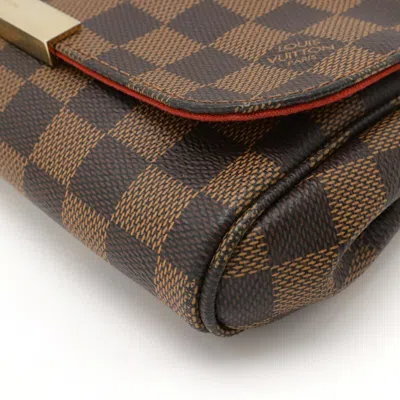 Pre-owned Louis Vuitton Brown Damier Canvas Pvc Clutch Bag Pouch Shoulder Bag ()