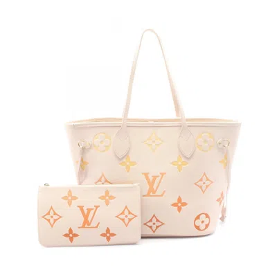 Pre-owned Louis Vuitton Cream Ivory Orange Saffron Yellow Monogram Empreinte Shoulder Bag ()