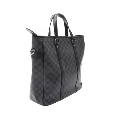 Pre-owned Louis Vuitton Damier Graphite Black Coated Canvas Tote Bag ()