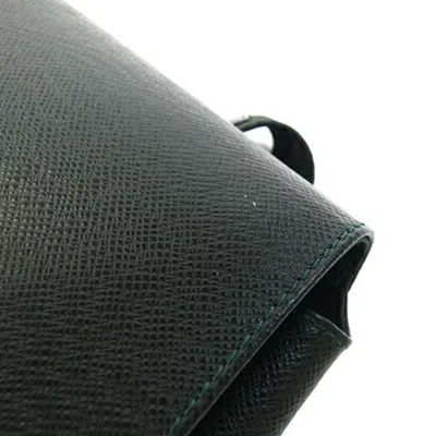 Pre-owned Louis Vuitton Episea Green Taiga Leather Backpack ()