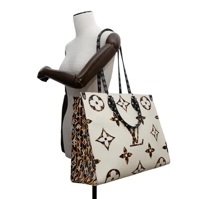 Pre-owned Louis Vuitton Lv Off White Shoulder Bag Tote Bag ()