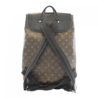 Pre-owned Louis Vuitton Marron Coated Canvas Backpack ()