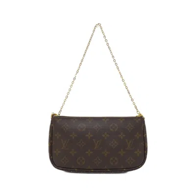 Pre-owned Louis Vuitton Marron Monogram Rose Rose Clair Monogram Pochette Pouch Shoulder Bag ()