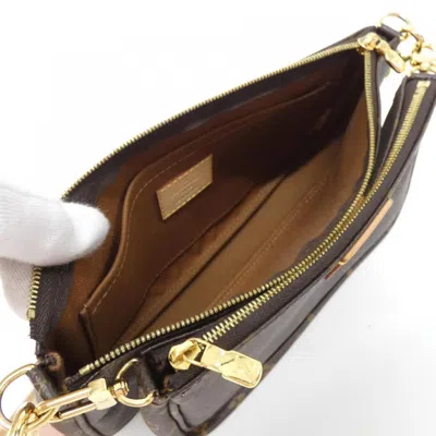 Pre-owned Louis Vuitton Marron Monogram Rose Rose Clair Monogram Pochette Pouch Shoulder Bag ()