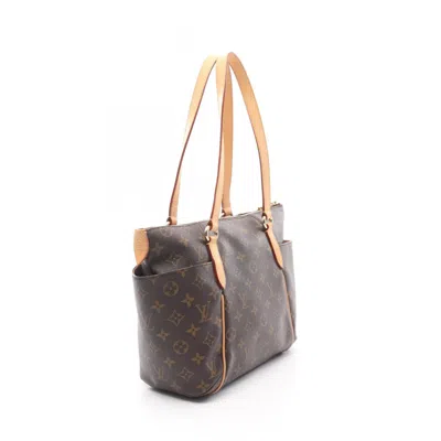 Pre-owned Louis Vuitton Monogram Brown Coated Canvas Tote Bag ()
