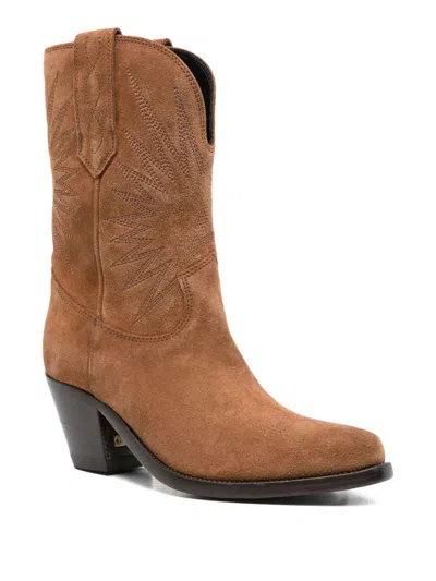Golden Goose Wish Star Pointed Toe Western Boot