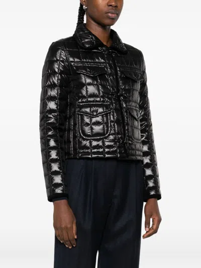 Fay Women 3 Ganci Short Padded Jacket In Black