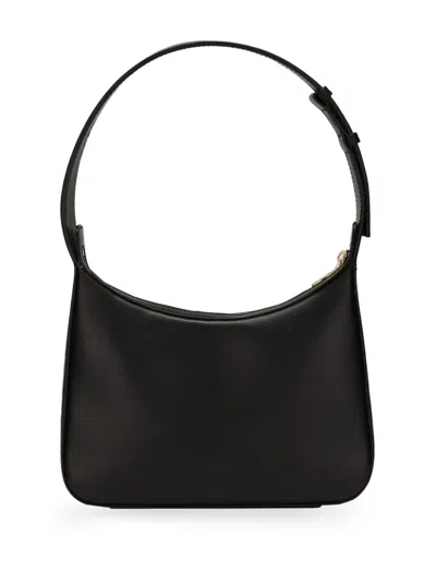 Dolce & Gabbana Structured Calfskin Shoulder Bag In Black