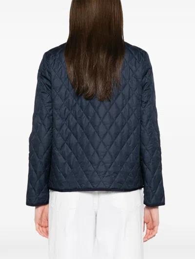 Fay 3ganci Quilted Jacket In Blue