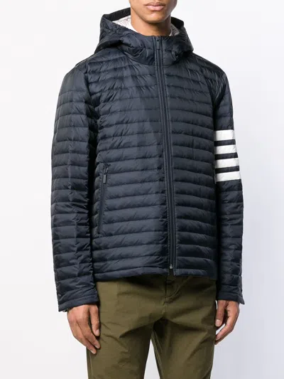 Thom Browne 4-bar Stripe Padded Jacket In Blue