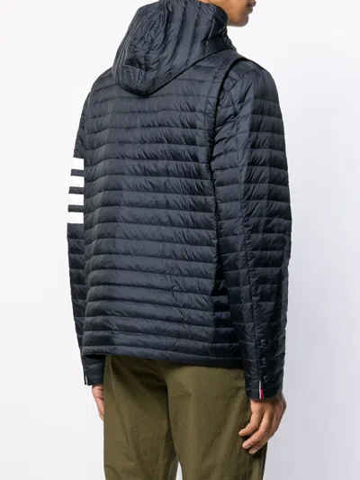Thom Browne 4-bar Stripe Padded Jacket In Blue
