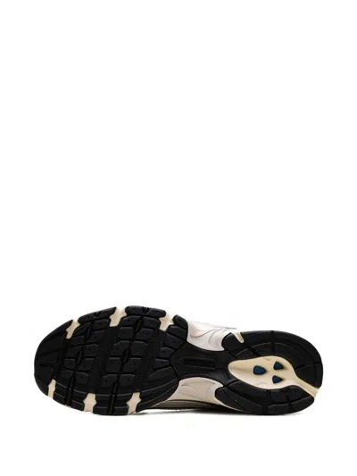 New Balance Mesh Rubber Sole Sneakers With Silver Accents In Silver