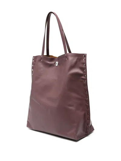Zanellato Saeta Medium Leather Tote Bag With Studded Detailing