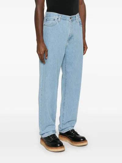 Carhartt Light Blue Aaron Regular Fit Denim Jeans In Blue