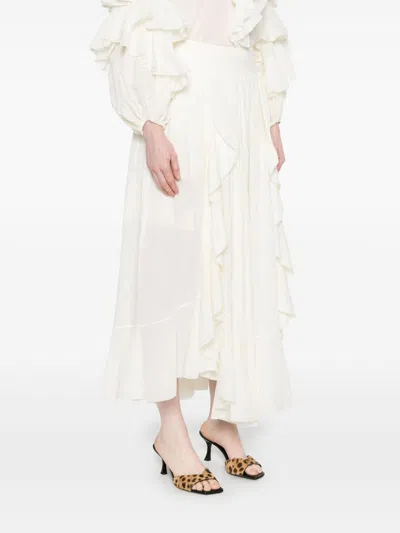 Zimmermann Acacia Cotton Maxi Skirt In Black