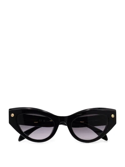 Alexander Mcqueen Cat Eye-frame Recycled Acetate Sunglasses In Black