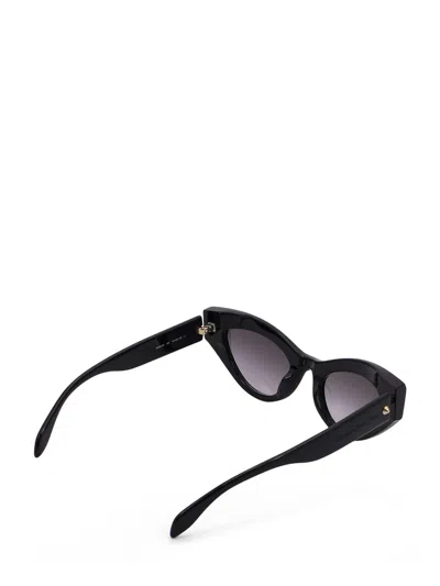 Alexander Mcqueen Cat Eye-frame Recycled Acetate Sunglasses In Black