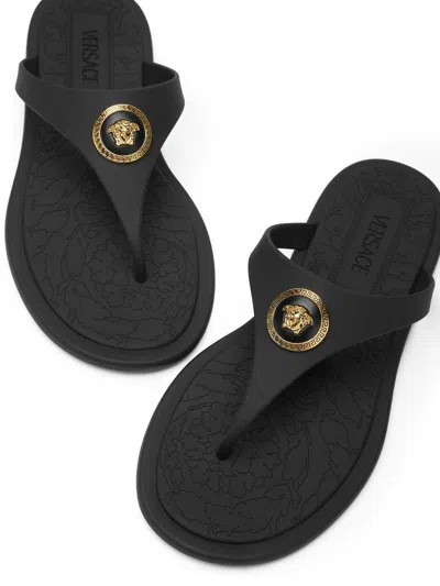 Versace Alia Rubber Thong Sandals