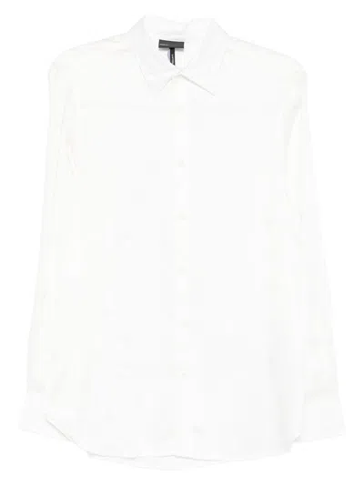 Emporio Armani Long-sleeve Button-up Shirt In White
