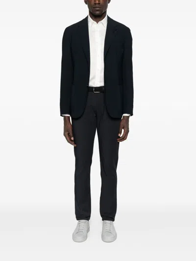 Emporio Armani Long-sleeve Button-up Shirt In White