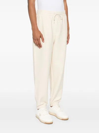 Emporio Armani Allover Logo Sweatpants In Neutral