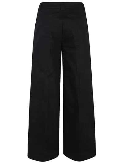 The Latest Thelatest Wide Black Alma Trousers In Black