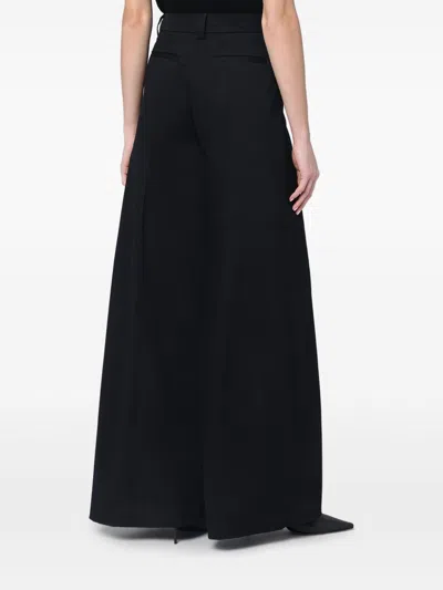 The Latest Thelatest Wide Black Alma Trousers In Black