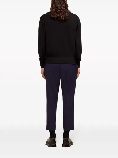 Ami Alexandre Mattiussi Ami De Coeur Wool Cardigan In Black