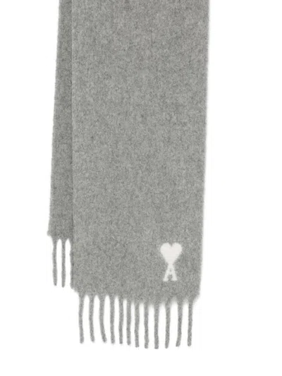 Ami Alexandre Mattiussi Ami Paris Women Ami De Coeur Wool Scarf