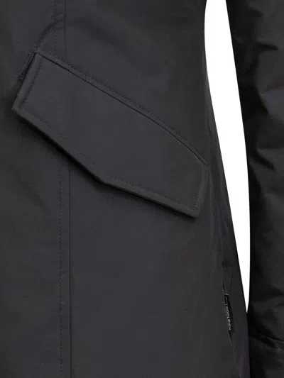 Woolrich Arctic Raccoon Parka In Gray