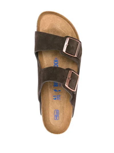 Birkenstock Arizona Soft Footbed Sandal In Dark Brown At Urban Outfitters