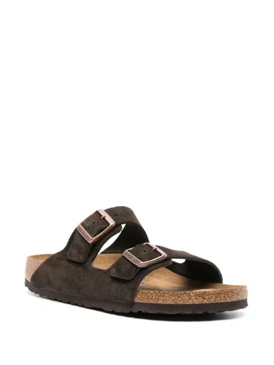 Birkenstock Arizona Soft Footbed Sandal In Dark Brown At Urban Outfitters