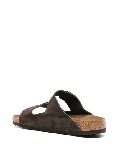 Birkenstock Arizona Soft Footbed Sandal In Dark Brown At Urban Outfitters