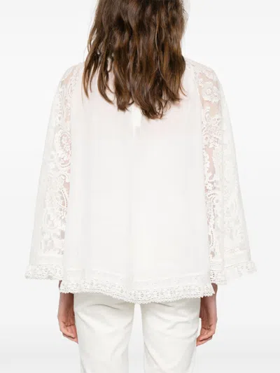 Zimmermann Ascension Lace Detail Tunic In White