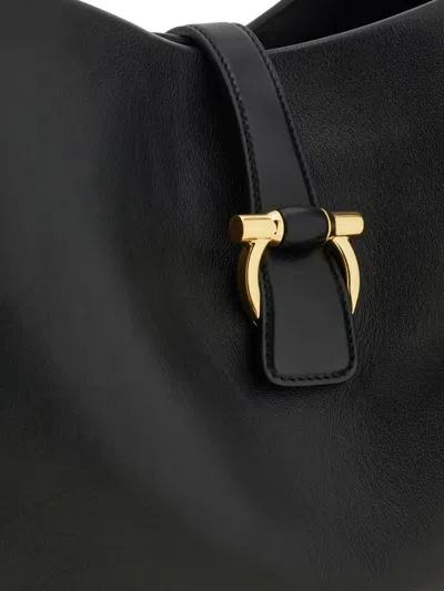Ferragamo Large Leather Shoulder Bag