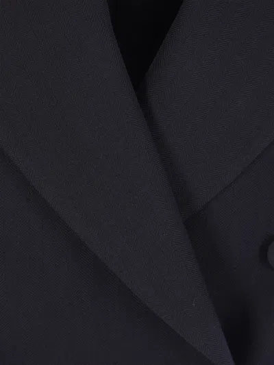 Dries Van Noten Structured Jacket With Chest And Flap Pockets In Black